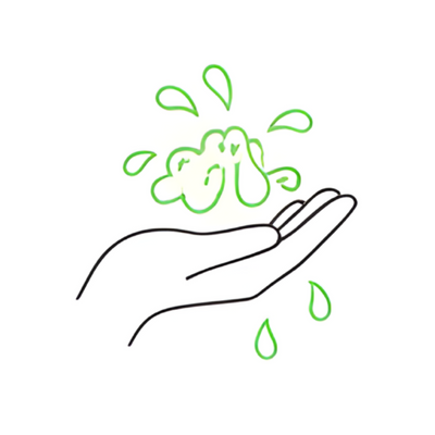 Wet your face with water